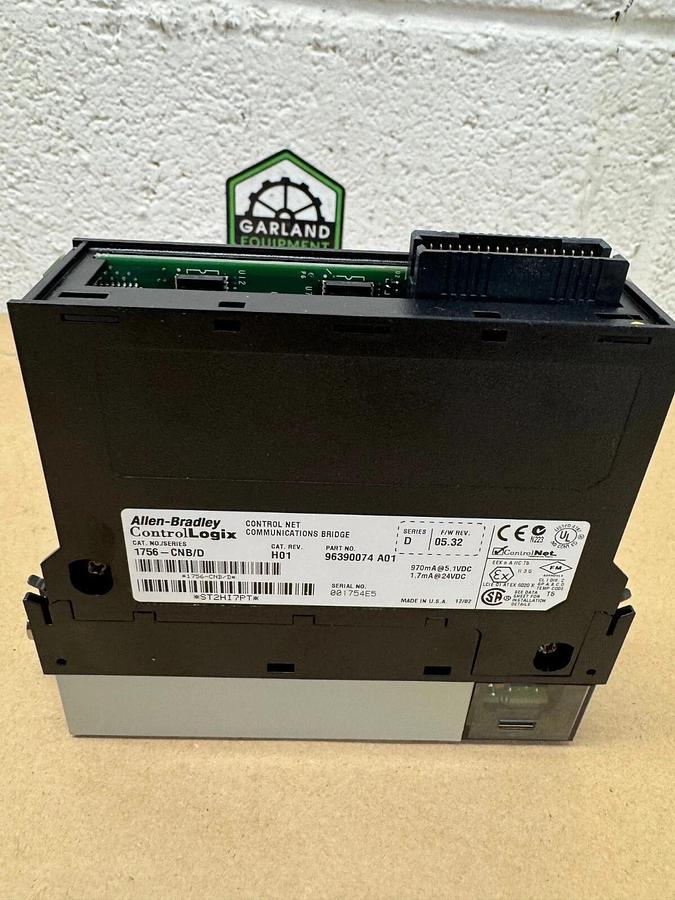 Used Allen Bradley 1756-CNB/D ControlLogix Control Net Communications Bridge H01