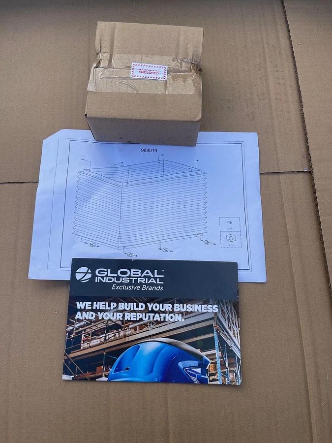 Global Industrial 989019 Bellows Package, 48x28 for Power Scissor Lift