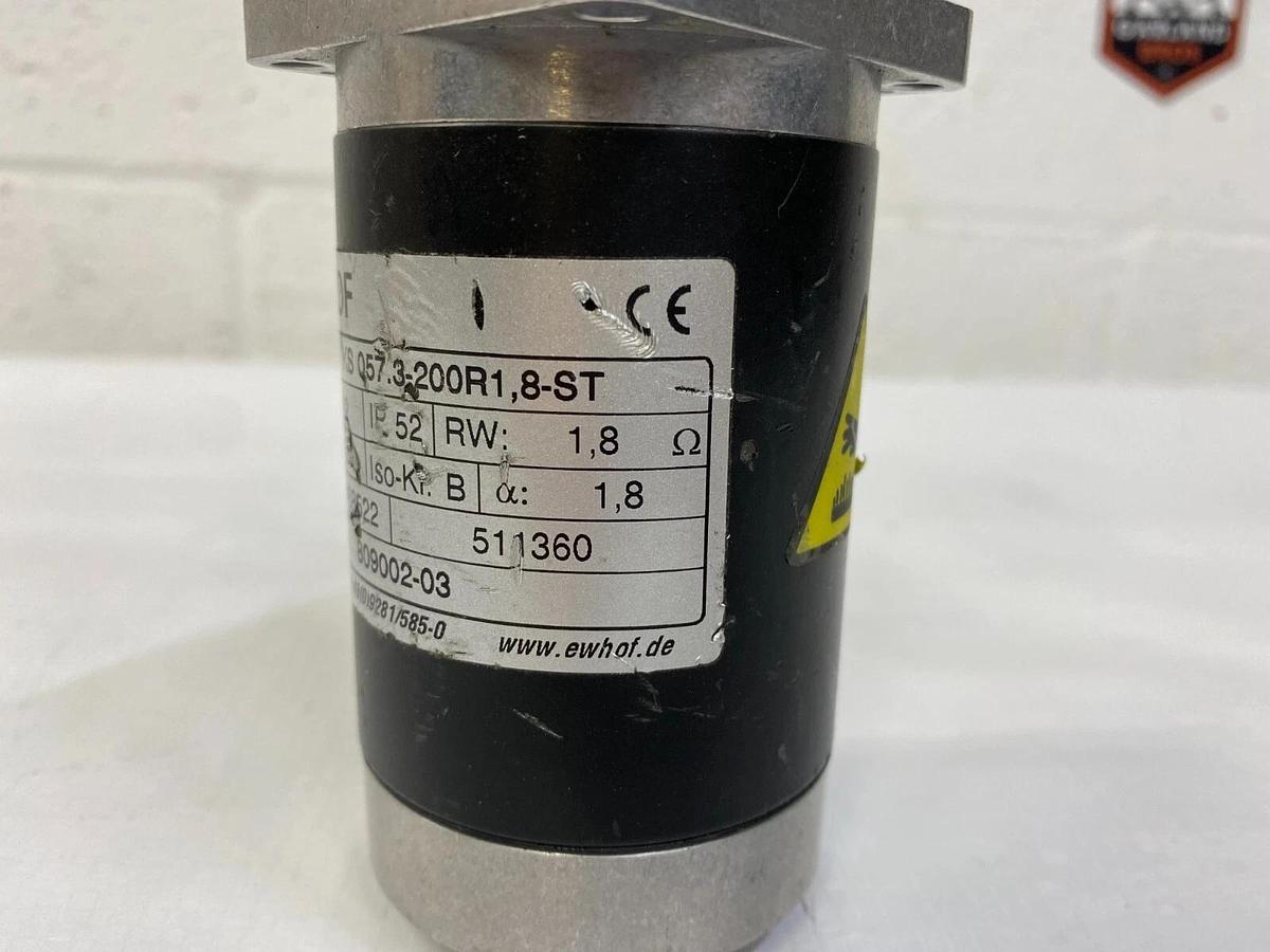 Used EWHOF KS057.3-200R1, 8-ST Identity- No. 809002-03 Synchronous Servo Motor