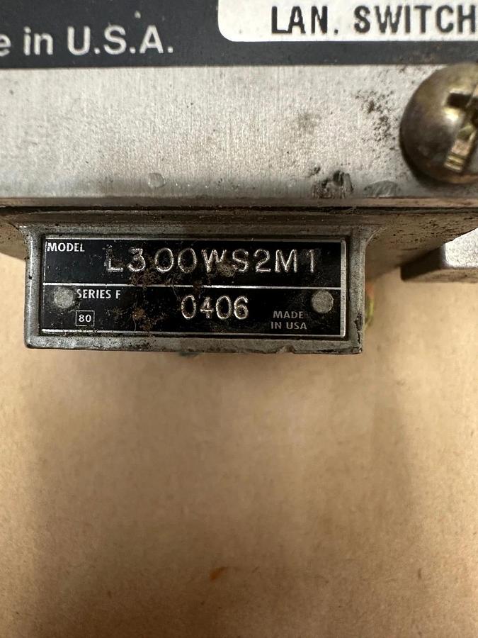 Used Telemecanique L300WS2M1 Type L Limit Switch