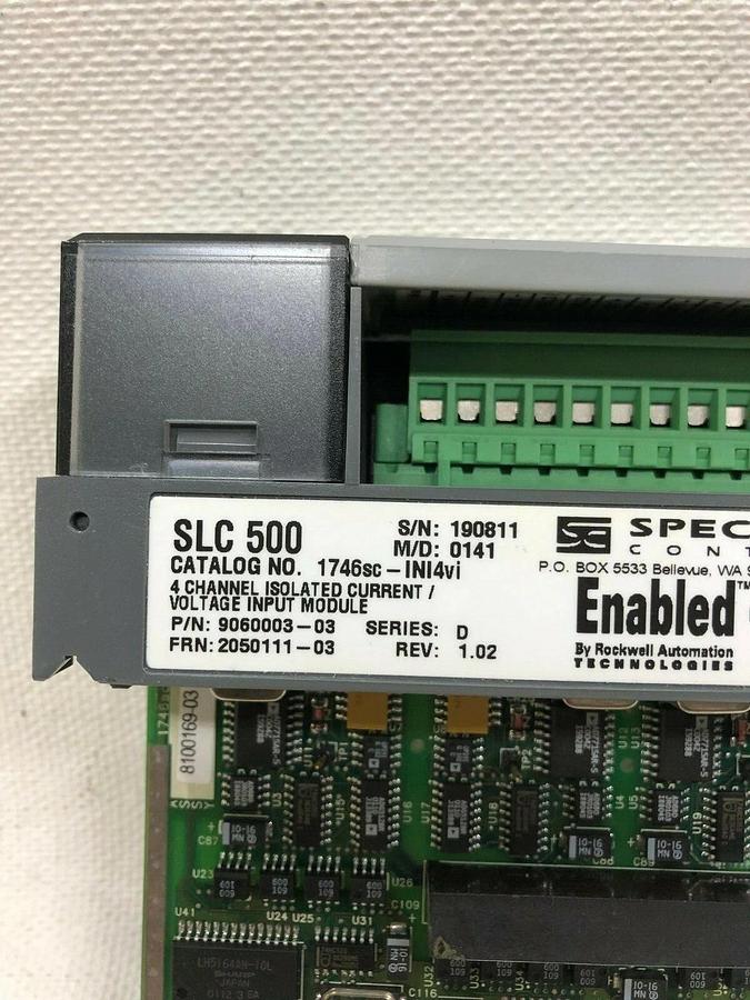 Used Spectrum Controls 1746sc-INI4vi 4 Channel Isolated Current/Voltage Input Module