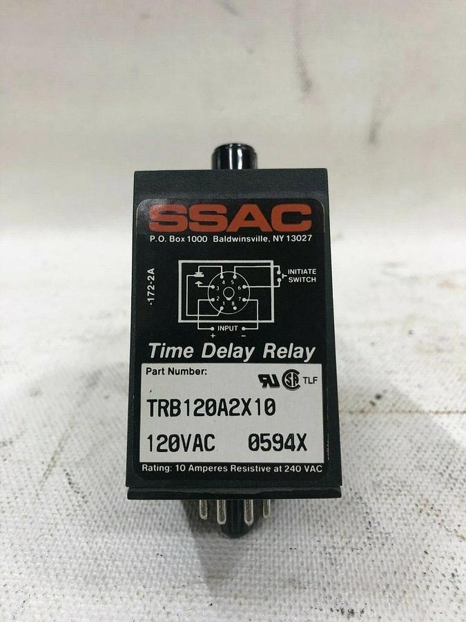 Used SSAC TRB120A2X10 Time Delay Relay