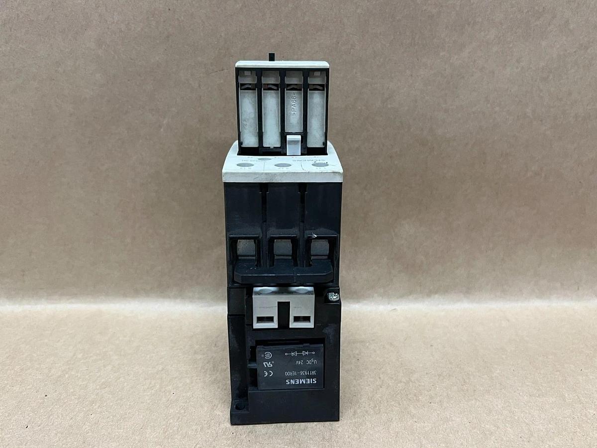 Used Siemens 3RT1034-1BB40 SIRIUS 3R Contactor w/ 3RH1921-1MA11 Auxiliary Contact