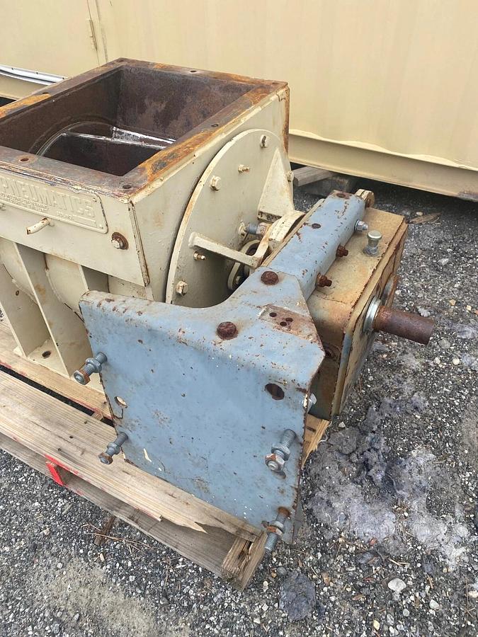 Used Rader 20x20 FF Airlock Feeder w/ Falk 2215J 25 Gearbox, Ratio 24.94:1