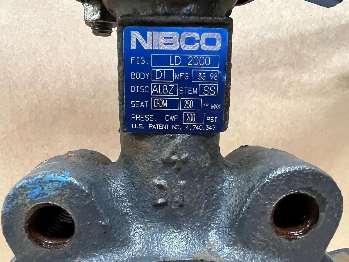 Used Nibco LD 2000 DI Body, SS Butterfly Valve, 4"