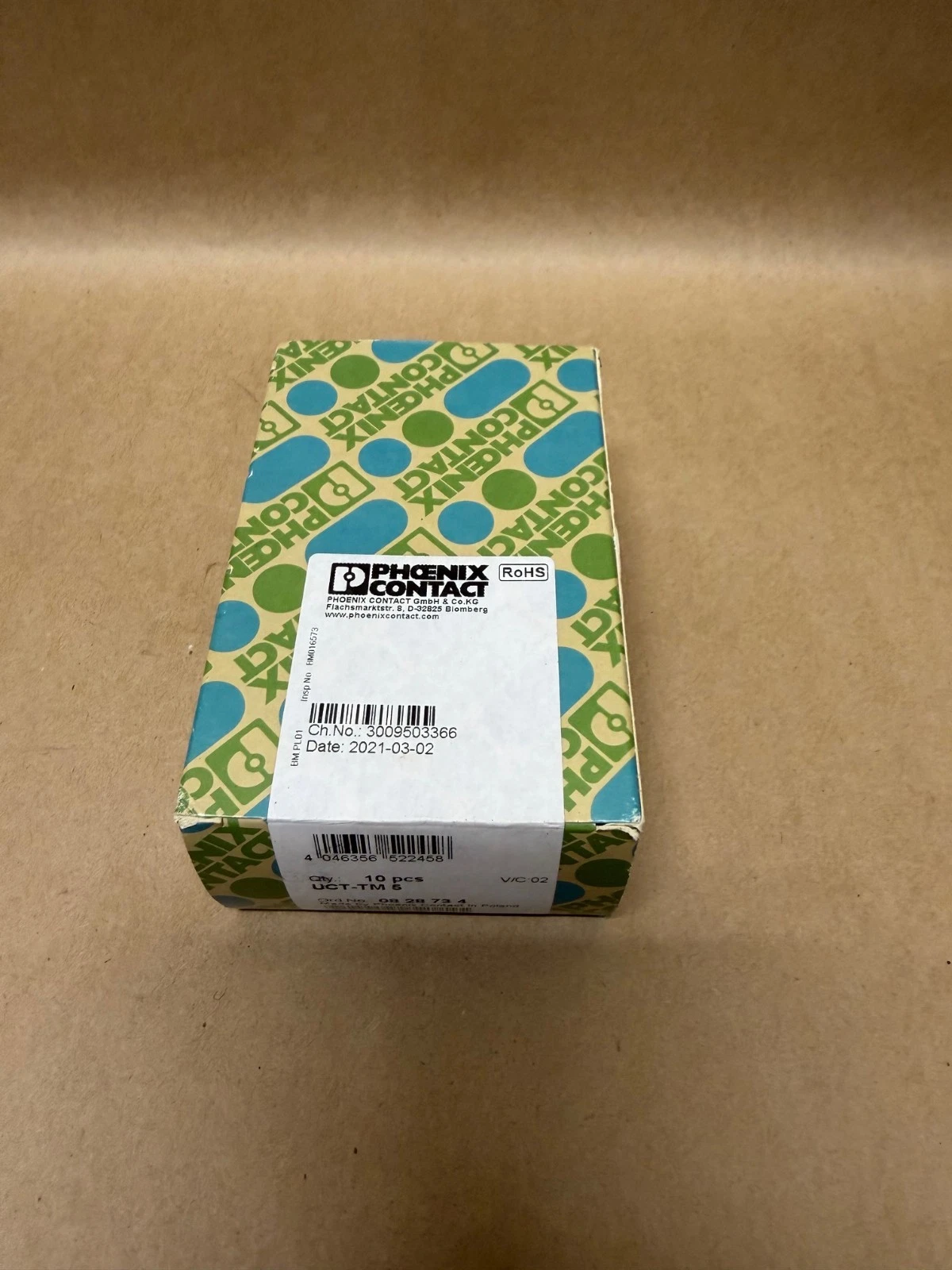 Used Phoenix Contact UCT-TM 5 Marker for Terminal Block, 10 Pcs *FACTORY SEALED*