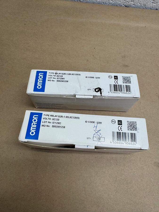 Used Omron G2R-1-SN AC120 General Purpose Relay Qty 13 *NEW*