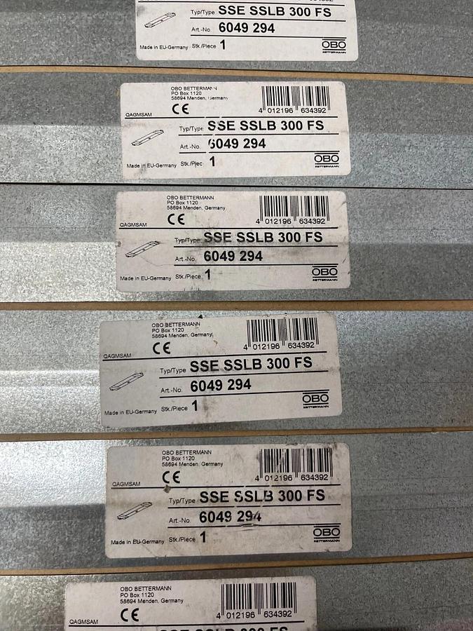 Used OBO Betterman SSE SSLB 300 FS Dust Protection Element and Joint Strip - Lot of 8