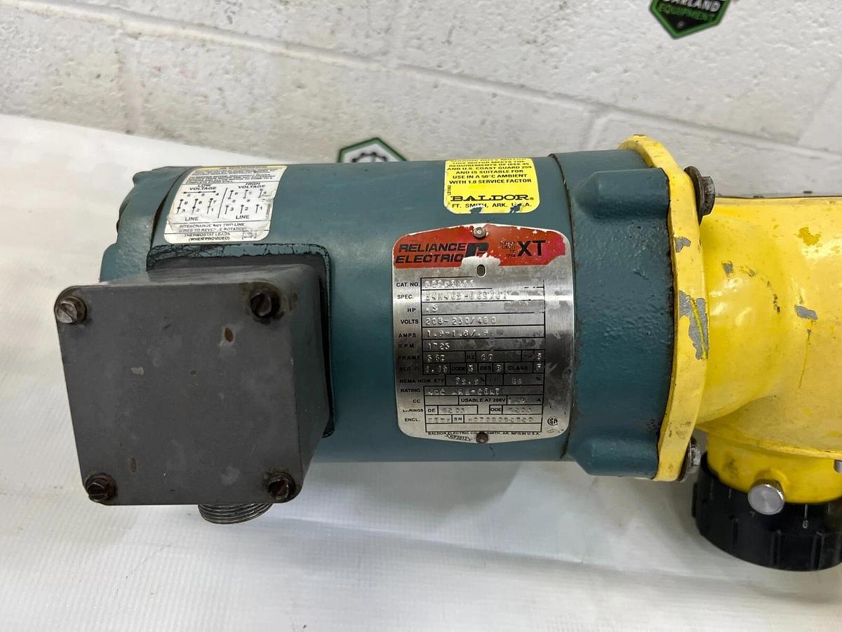 Used Milton Roy D42X7PM4N1N Pump w Reliance Electric Motor ( .5 HP, 1725 RPM)