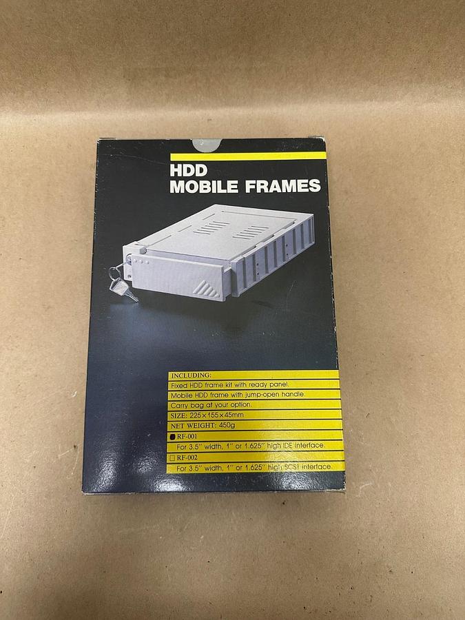 Used HDD Mobile Frames RF-001 Mobile Frame For 3-1/2” Hard Disk *NEW*