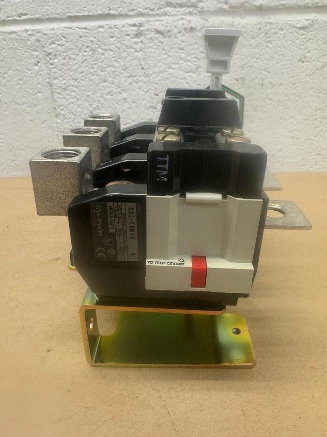 Used Allen Bradley 592-EOW16 Manual Reset Overload Relay Open Type 3 Pole 165A