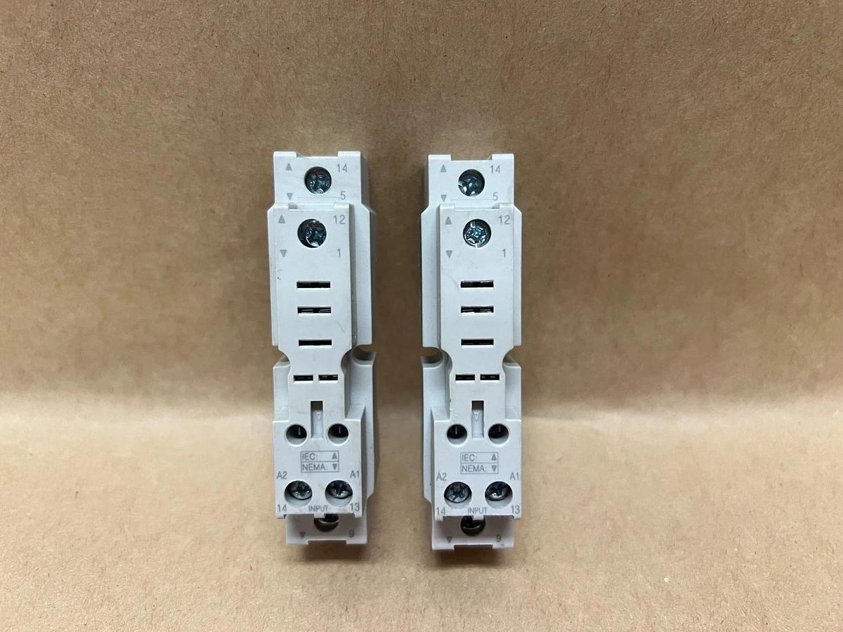 Used Siemens 3TX7144-4E7 Relay Socket - Lot of 2