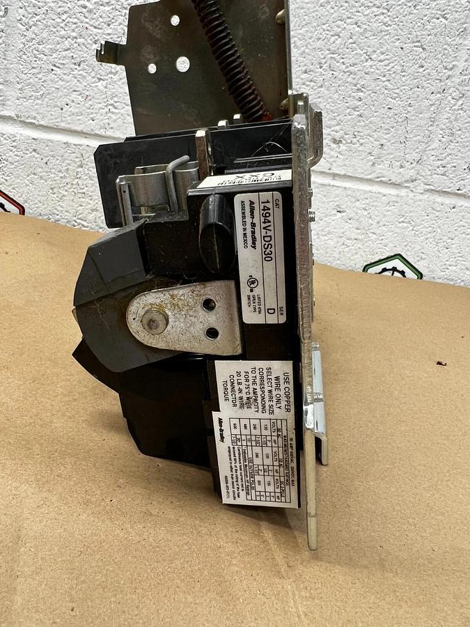 Used Allen Bradley 1494V-DS30 Fusible Disconnect Series D