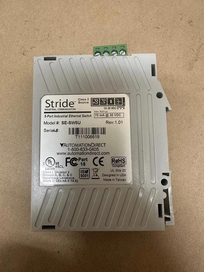 Used Stride SE-SW5U 5 Port Industrial Ethernet Switch