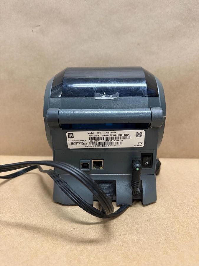 Used Zebra ZP450 Thermal Label Printer