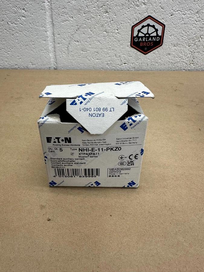 Eaton XTPAXFA11 NHI-E-11-PKZ0 Auxiliary Contact, 5-Pack