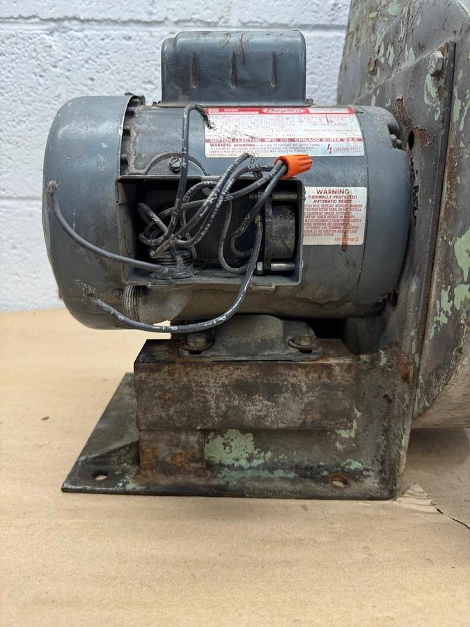 Used Dayton 6K483 Belt Drive Fan & Blower Motor, w/ 5” Blower Wheel