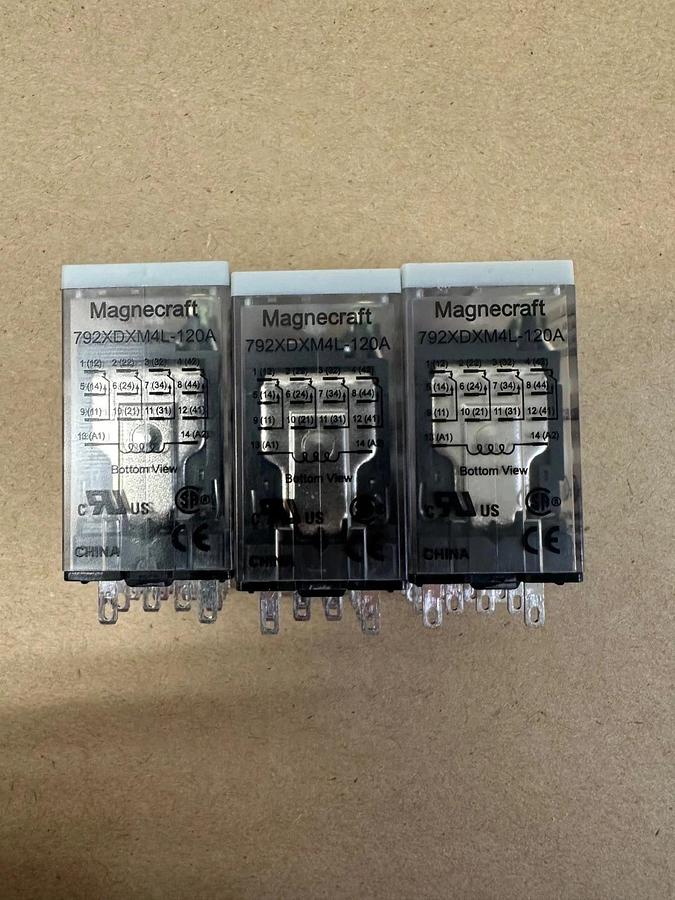 Schneider Electric 792XDXM4L-120A General Purpose Relay 120VAC - Lot of 3 *NEW*