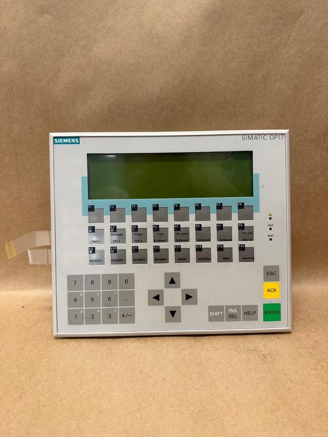 Used Siemens OP17-PP Operator Panel