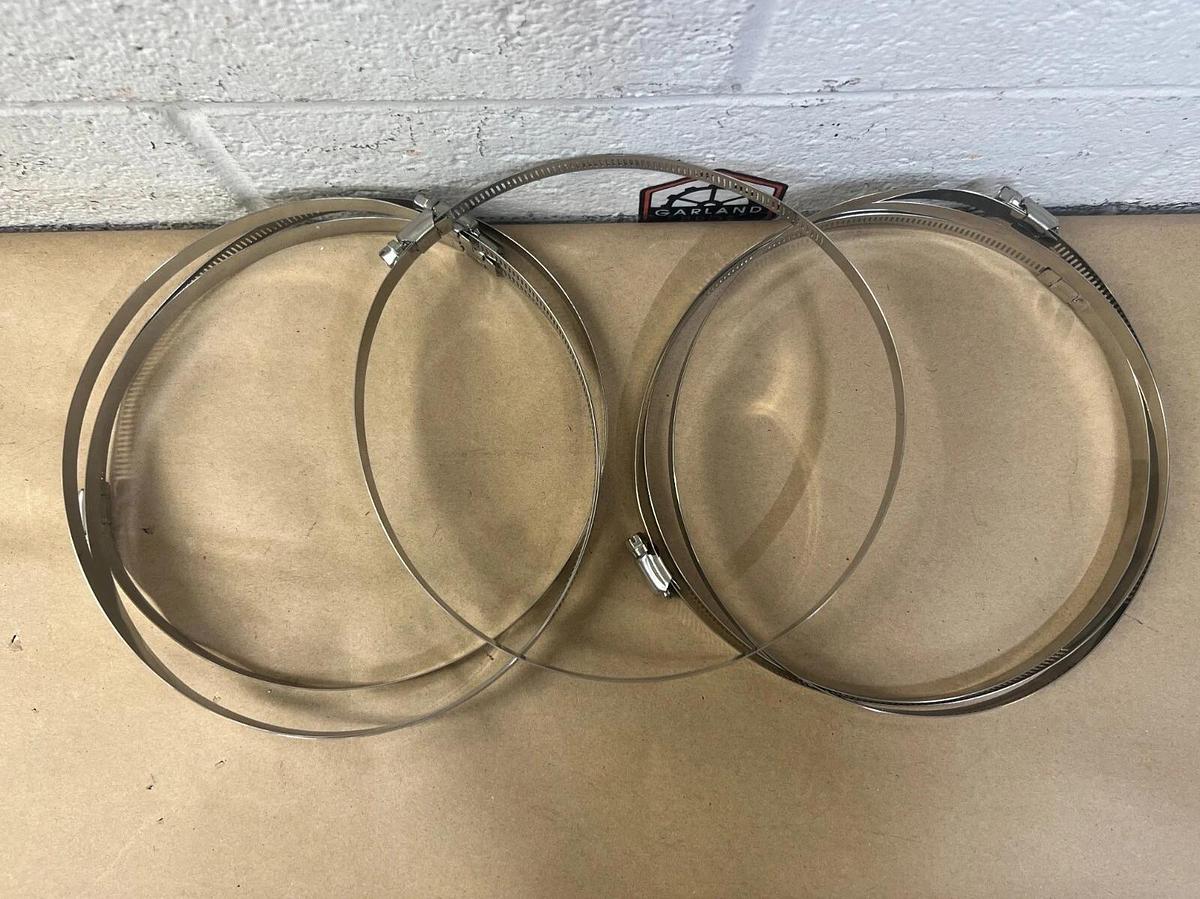 Used Stainless Steel Hose Clamps 165-216mm 128 - Lot of 7