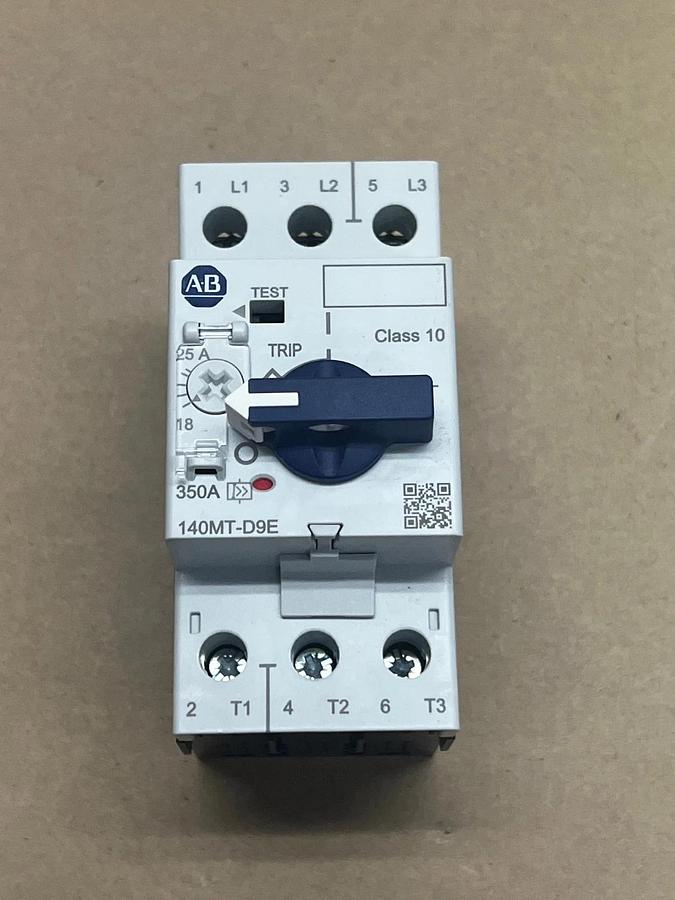 Used Allen Bradley 140MT-D9E-C25 Ser A Motor Protector/Circuit Breaker