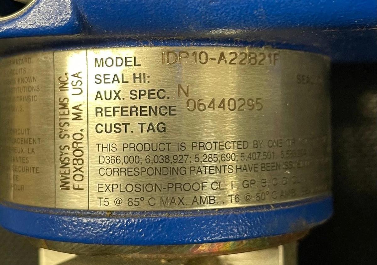 Used Foxboro IDP10-A22B21F Pressure Transmitter Gauge, 12.5-42.0 VDC