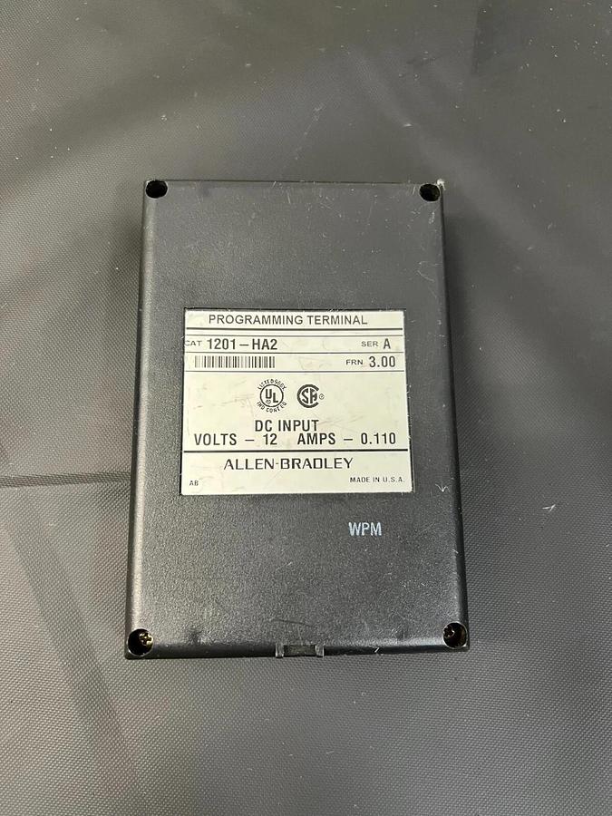 Used Allen Bradley 1201-HA2 Programming Terminal 12 Volts/ 0.110 Amps