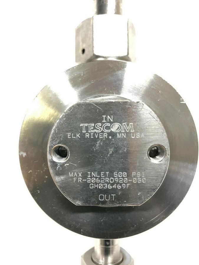 Used Tescom FR-2062RO920-050 Pressure Regulator Max Inlet 500 psi