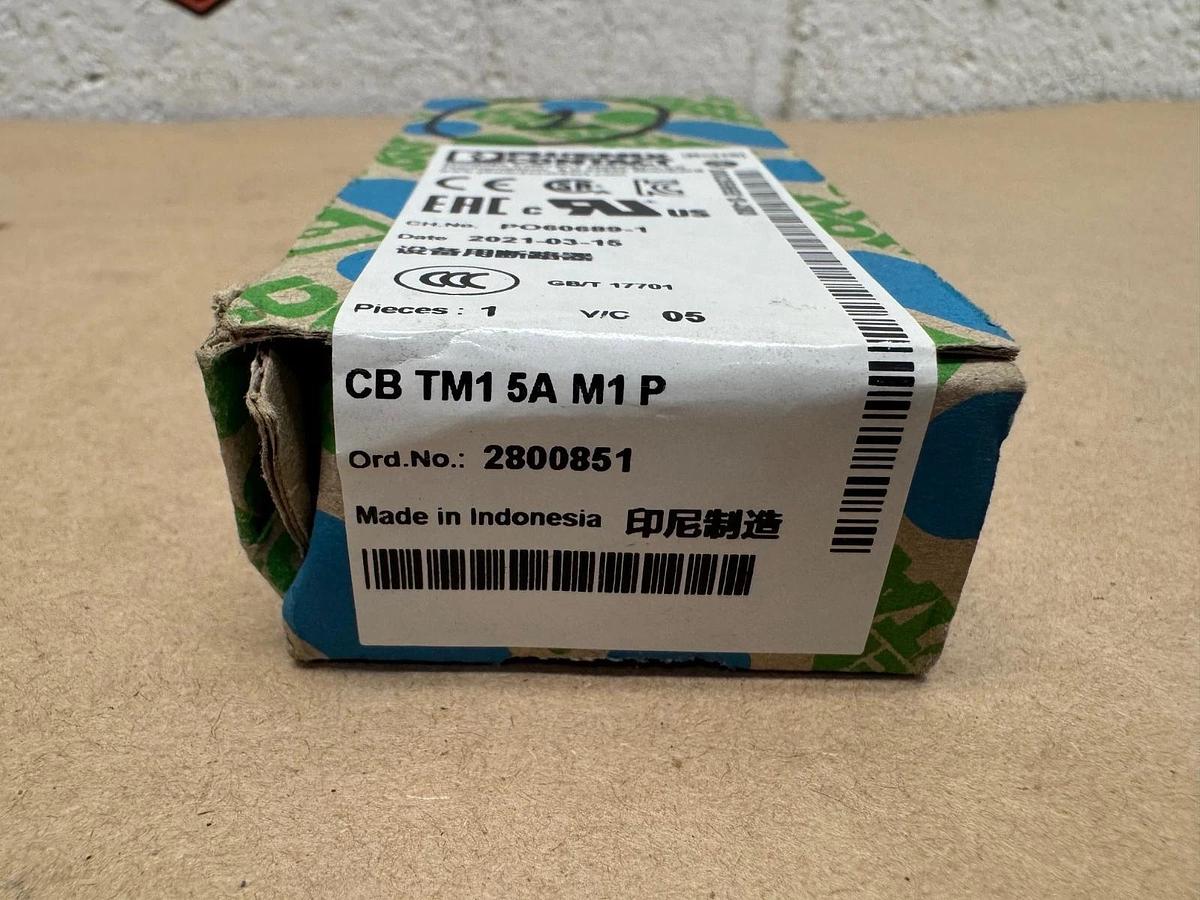 Used Phoenix Contact CB TM1 5A M1 P Contact Circuit Breaker *FACTORY SEALED*