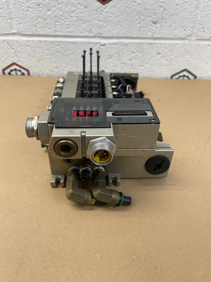 Used SMC IN313-DN1, 7 Block Serial Transmission System, Pneumatic Manifold - PARTS