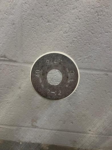 New - open box Stainless Steel 24” Mesh for Vibratory Screener, 40 microns, w/ 1” Center Hole