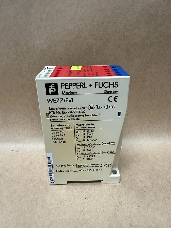 Used Pepperl + Fuchs WE77/Ex1 Switch Amplifier