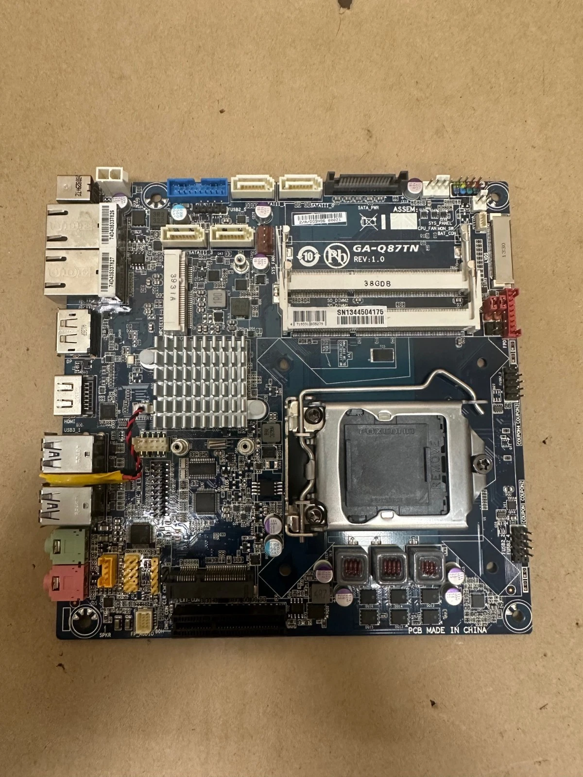 Used Gigabyte GA-Q87TN CPU Board *NEW*