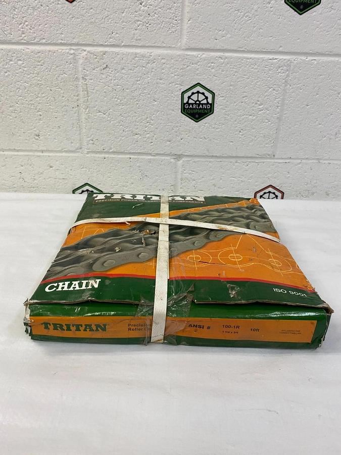 Used Tritan 100-1R Precision Roller 10 ft Chain Carbon Steel