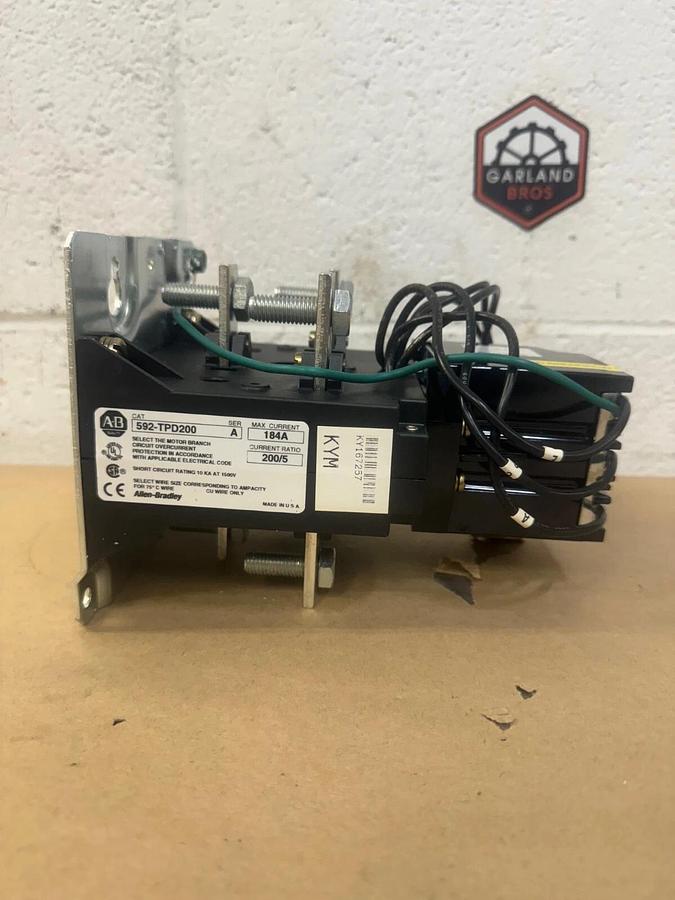 Allen Bradley 592-TDP200 Eutectic Manual Reset Overload Relay, Open Type, 3 Pole