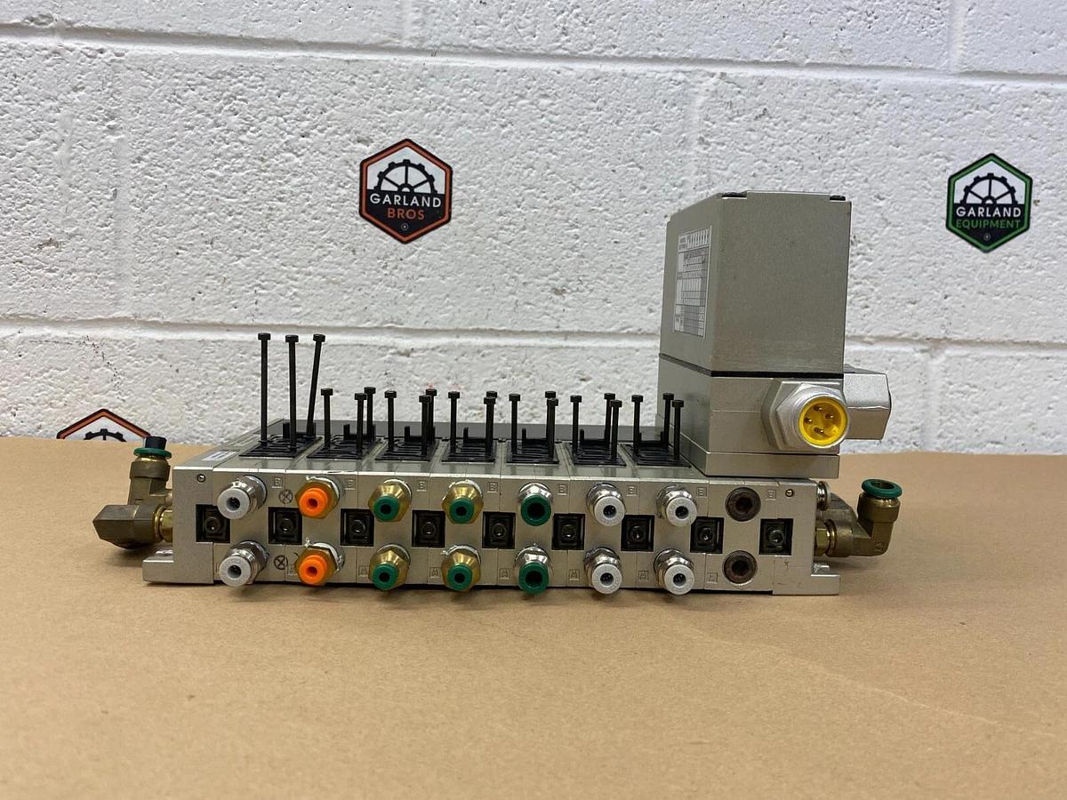 Used SMC IN313-DN1 Serial Interface Unit W/7 Valve Stations ( No Solenoid Valves)