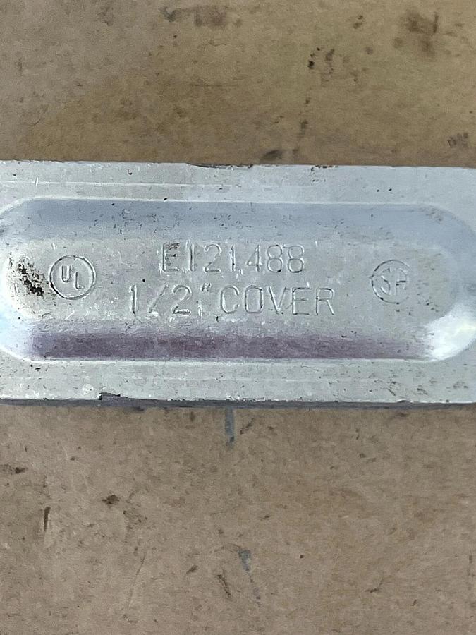 Used E121488 1/2” Cover, Conduit Body