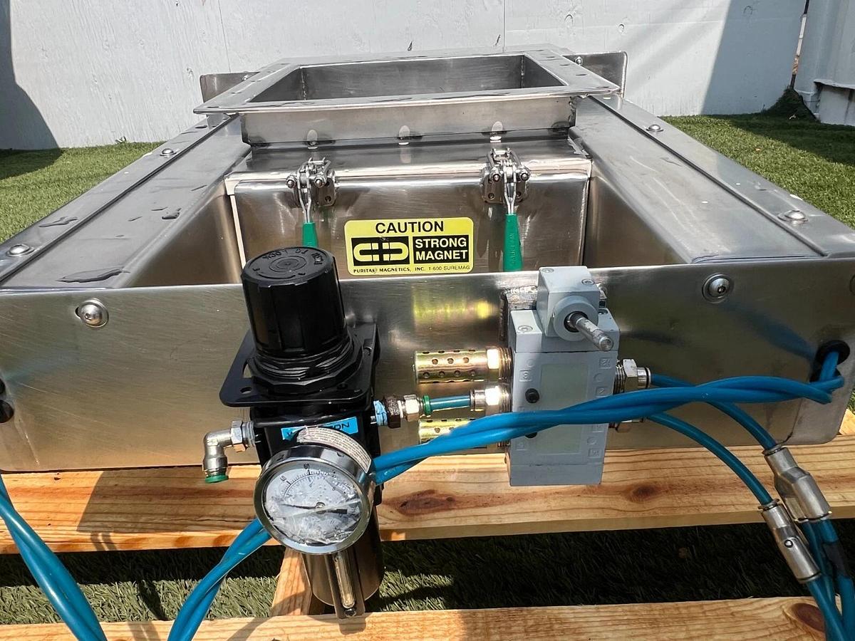 Used Puritan Magnetics Inc 12" POW-R-Clean Ser ND21212POW-R Stainless Drawer Magnet