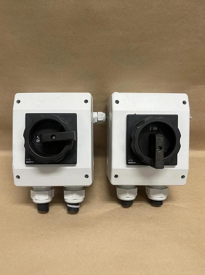 Used Siemens 3LD2565-1TC51 Non-Fused Isolator Switch - Lot of 2