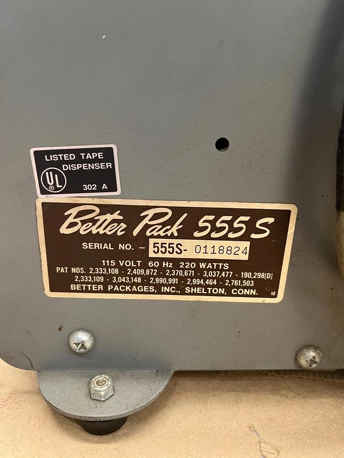 Used Better Pack 555S Electronic Tape Dispenser