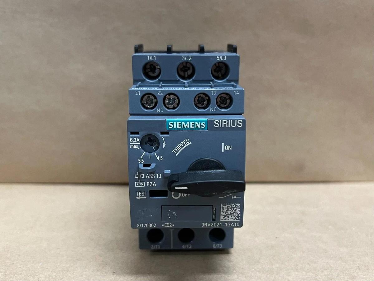 Used Siemens 3RV2021-1GA10 Class 10 Circuit Breakers - Lot of 4