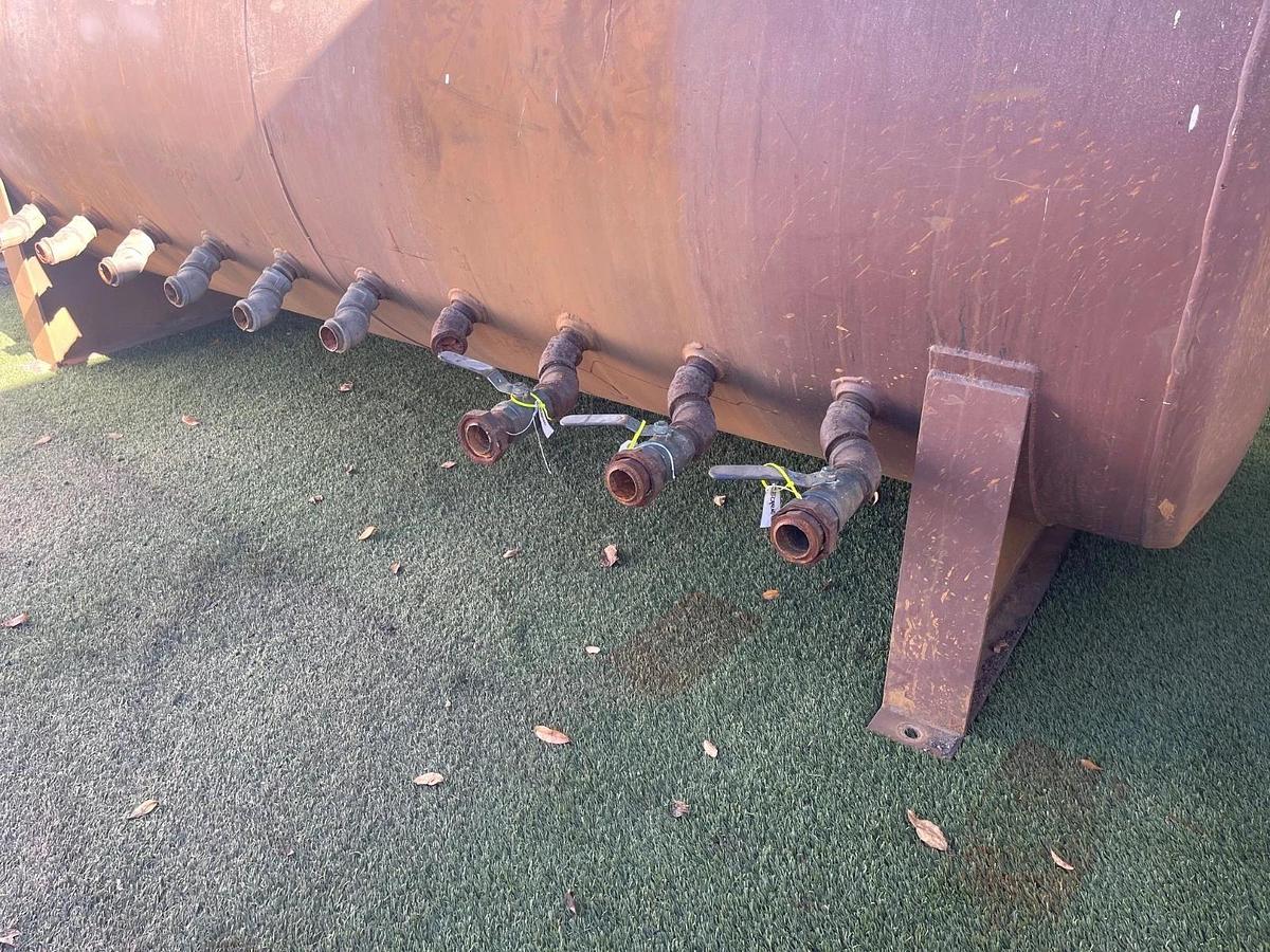 Used 2000 Gallon Capacity Horizontal Liquid Storage Tank, Dia: 64”, L:12’6”