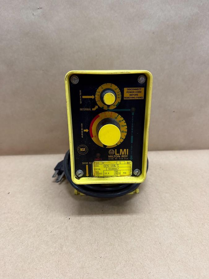 Used LMI Milton Roy A741-155LS Metering Pump