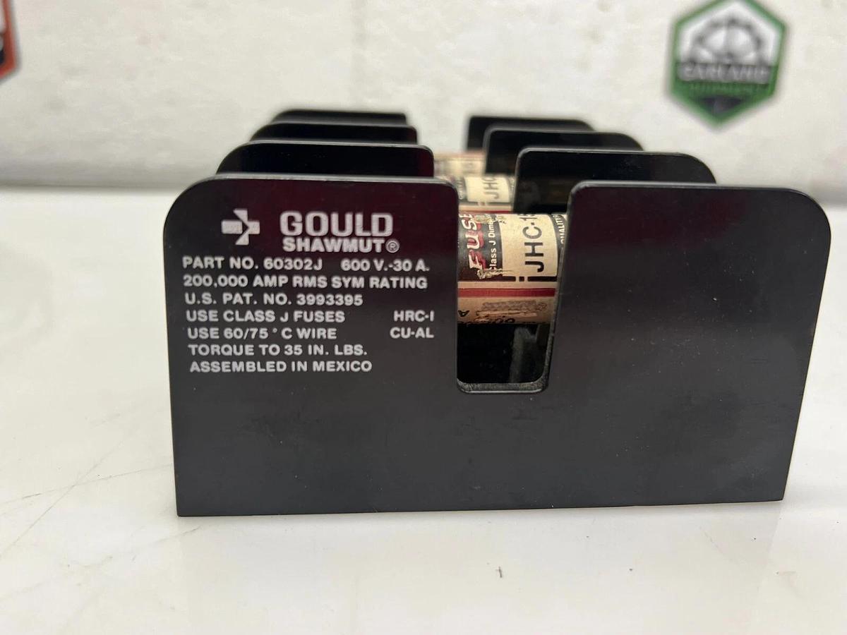 Gould Shawmut 60302J Hi-Cap JHC-15 Fuse w/ Fuse Holder