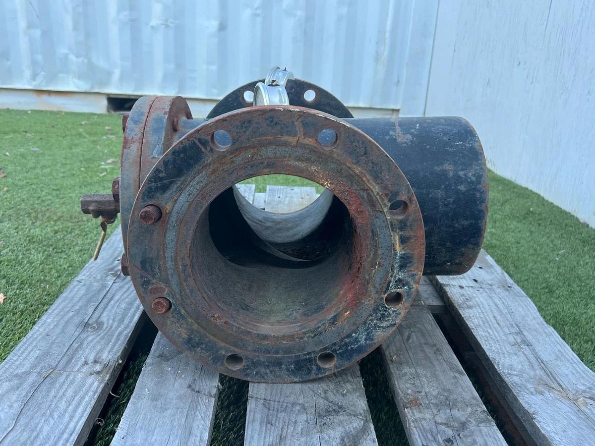 Used 8" Cast Iron Simplex Basket Strainer, 125 PSI