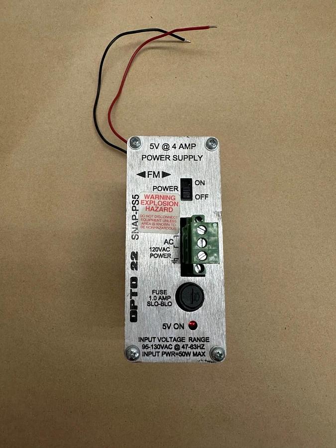 Used OPTO 22 SNAP-PS5 Power Supply 5V, 4A
