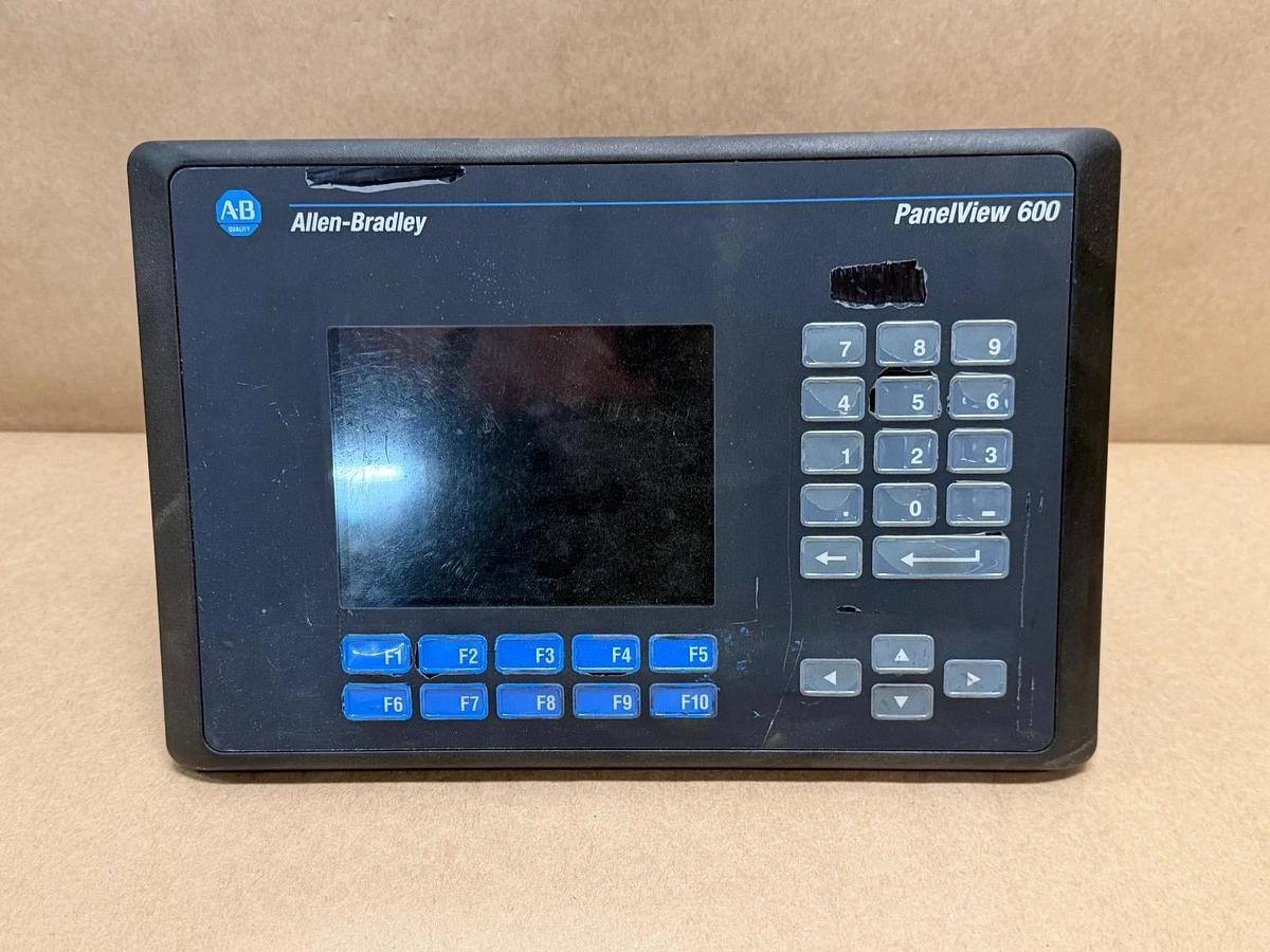 Used Allen Bradley 2711-K6C8 Panelview 600, Series B, 100-240VAC, 50/60Hz