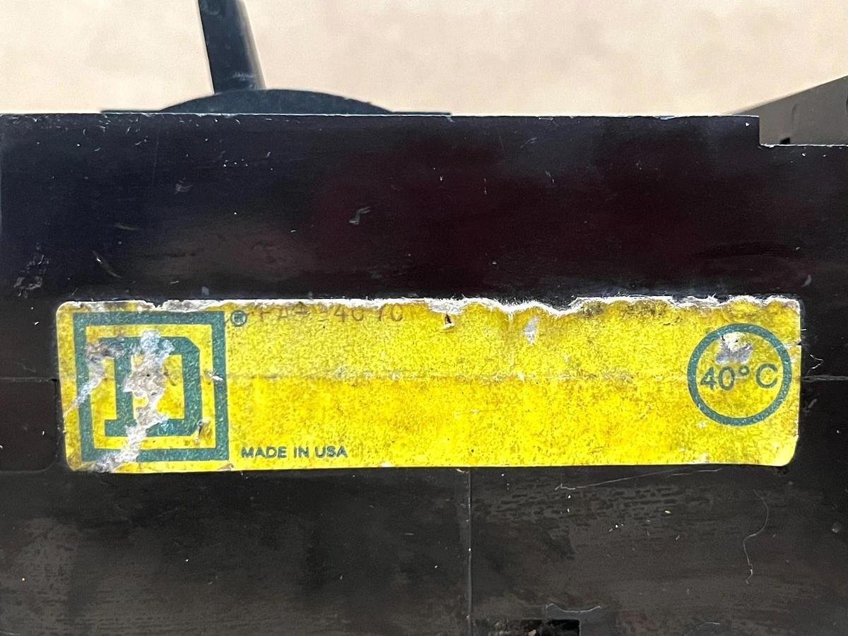 Used Square D FA34070 3 Pole, 70A, 480V Circuit Breaker