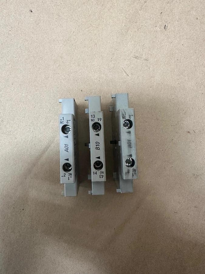 Used Allen Bradley 100-S Series B Auxiliary Contact Block - Lot of 3