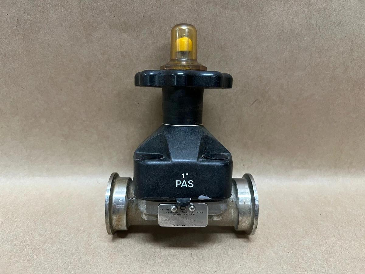 Used ITT 1-F-419-6-16-963S Pure-Flo, 1" Diaphragm Valve, 316L